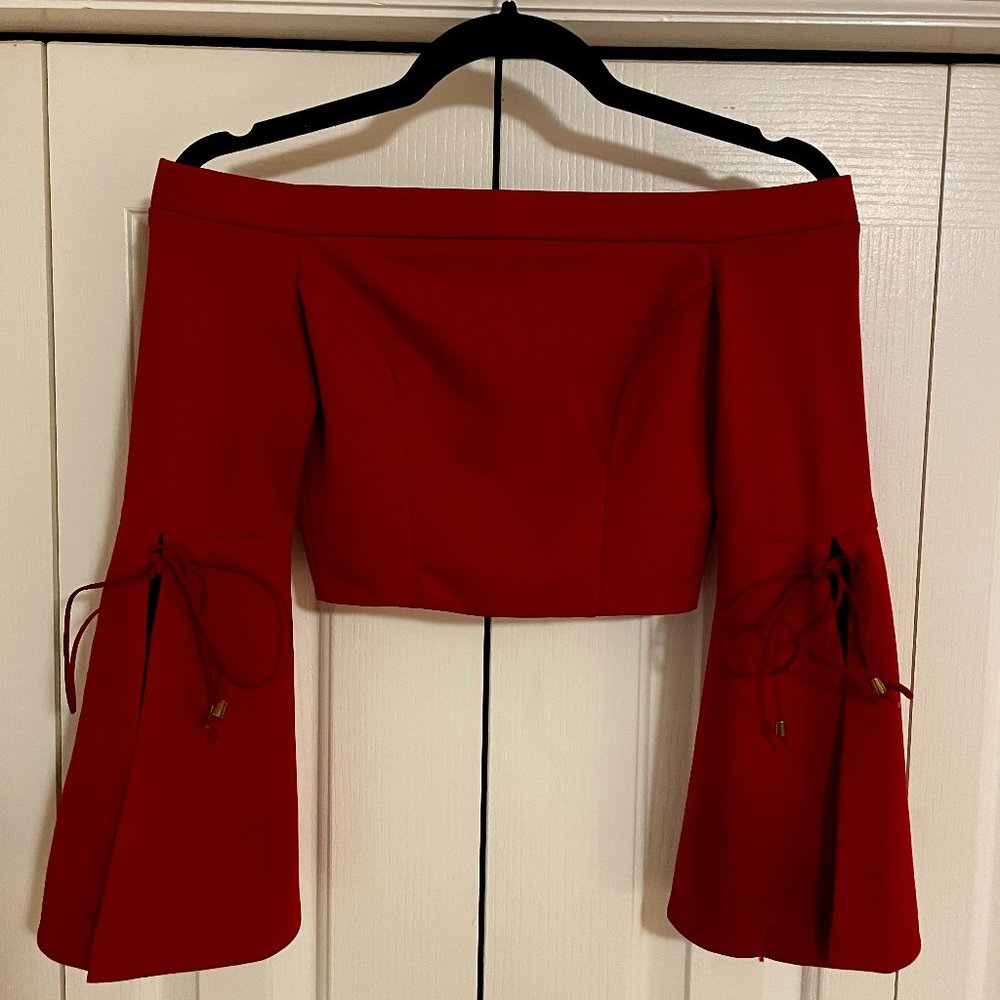 Burgundy Seek the Label Top - Size XS
